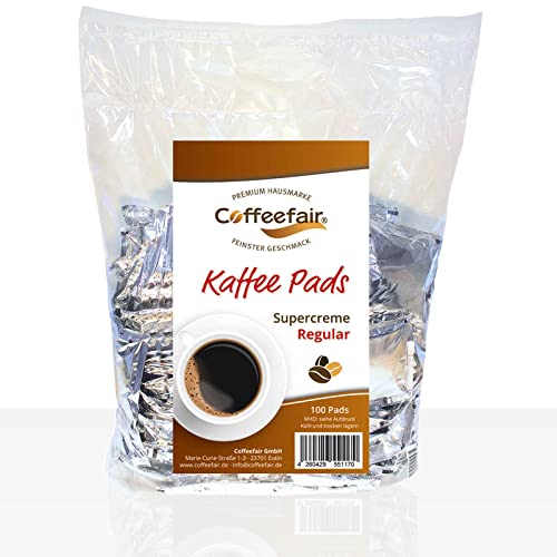 Coffeefair Kaffee-Pads Supercreme Regular 100 Stück | Megabeutel von Coffeefair