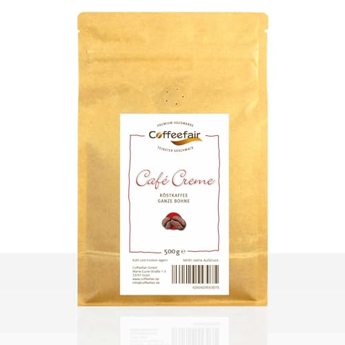 Coffeefair Cafe Creme 500g ganze Kaffee-Bohnen Barista Qualität von Coffeefair