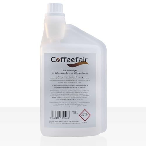 Coffeefair Milchschaumreiniger Universal 1l klar | Milchsystemreiniger für Kaffeevollautomat | INTENSIVE REINIGUNG | ERGIEBIG Coffeefair Milchschaumreiniger Universal 1l klar | Milchsystemreiniger für Kaffeevollautomat | INTENSIVE REINIGUNG | ERGIEBIG von Coffeefair