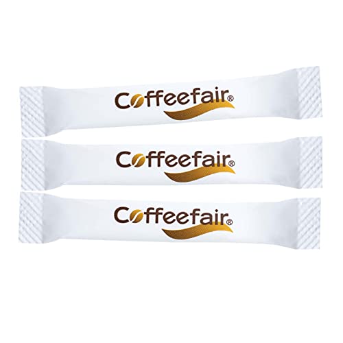 Coffeefair Zuckersticks Weiß 1000 x 4g Zucker, weißer Portionszucker, Feinzucker portioniert, ideal für die Gastronomie oder das Büro von Coffeefair
