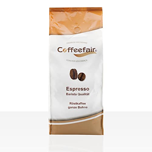 Coffeefair Espresso-Bohnen - 1kg in Barista Qualität | ganze Kaffee-Bohne von Coffeefair