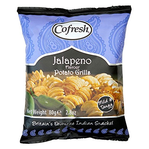 Cofresh Jalapeno Flavour Potato Grills (80 g) - Packung mit 6 von Cofresh