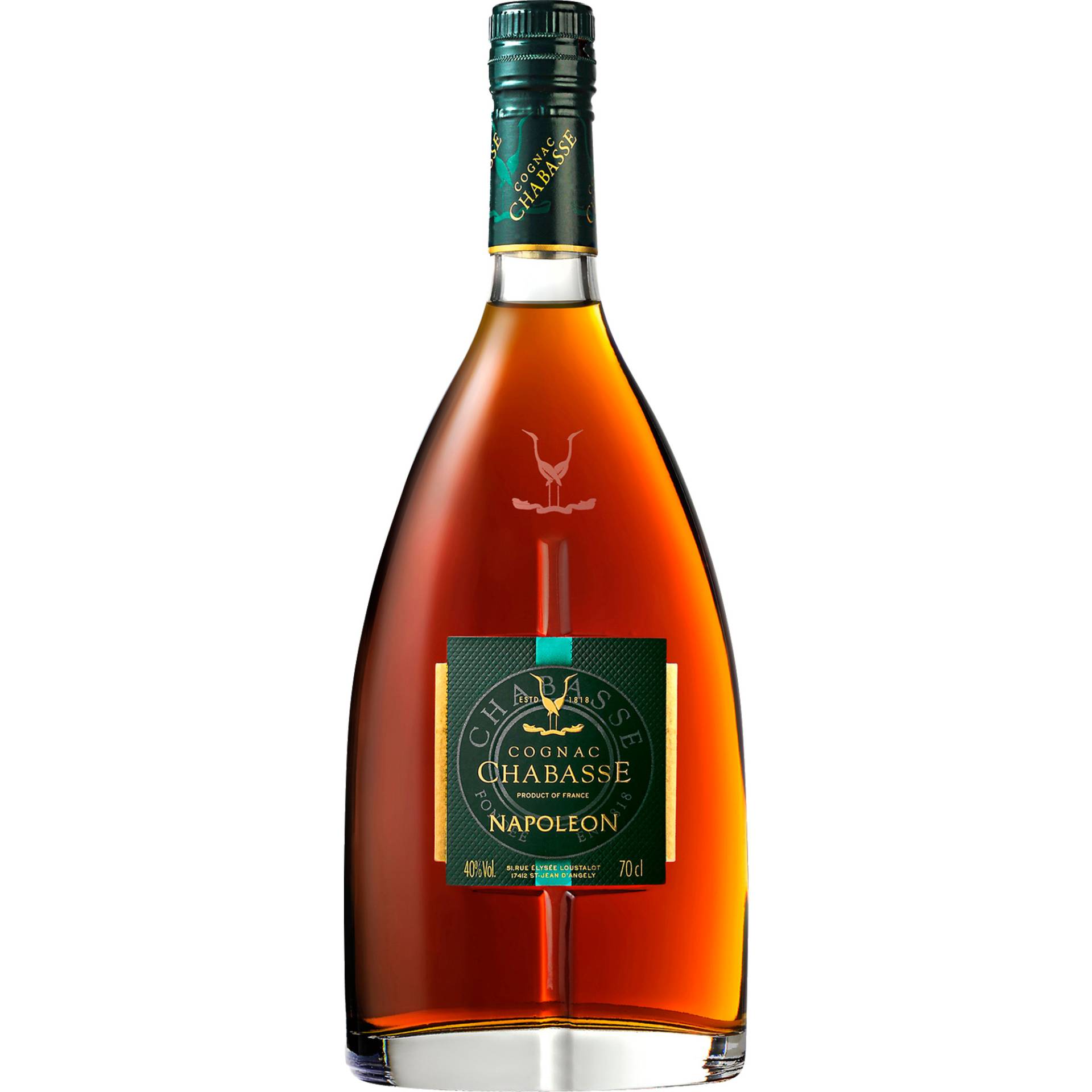 Cognac Chabasse Napoléon, Cognac AOP, 0,7L, Spirituosen Cognac Chabasse Napoléon, Cognac AOP, 0,7L, Spirituosen von Cognac Chabasse, 51 Rue Élysée Loustalot, 17412 St. Jean d´Angély, Frankreich