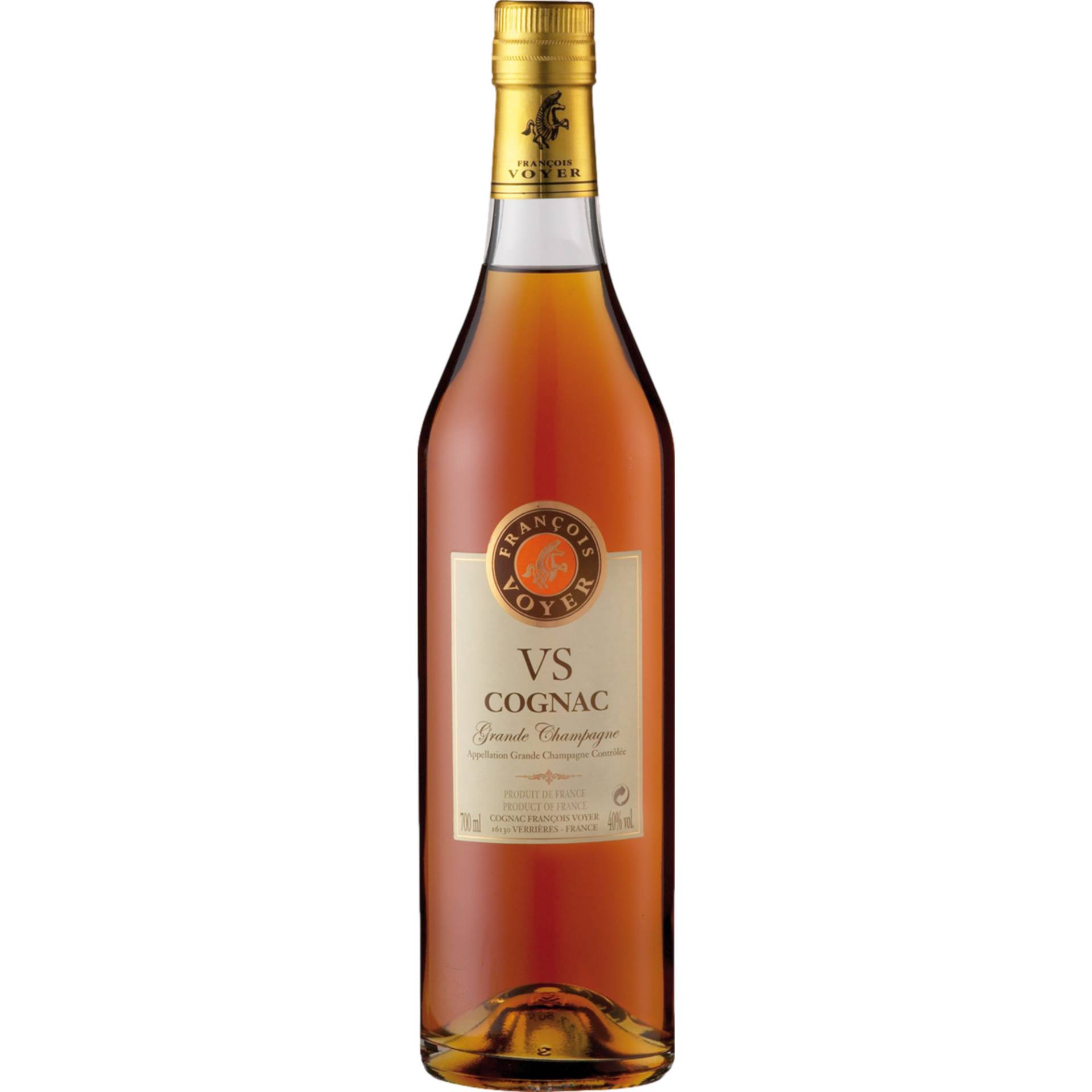 VS Cognac Grande Champagne, Nouvelle-Aquitaine, Spirituosen VS Cognac Grande Champagne, Nouvelle-Aquitaine, Spirituosen von Cognac Francois Voyer, FR 16130 Verriéres