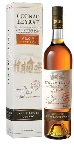 Cognac Leyrat V.S.O.P. Réserve Single Estate Cognac 40% Vol. 0,7l in Geschenkbox von Cognac Leyrat