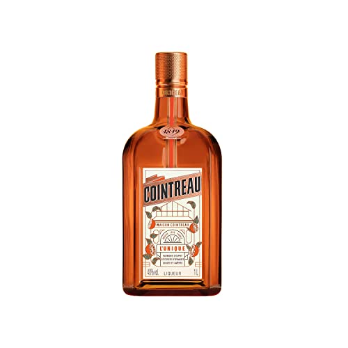 Cointreau Orangenlikör mit 40% vol. | Der perfekte Likör für Cocktails aus 100% natürlichen Zutaten (1 x 1,0l) von Cointreau