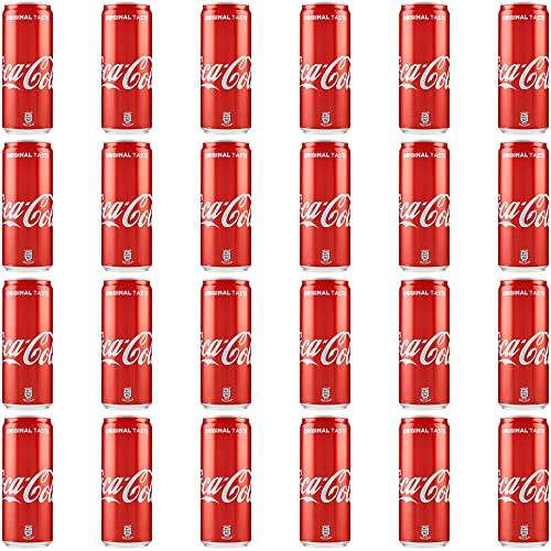 24x Coke Cola Dose Original taste Cola 330 ml Italian alkoholfreies Getränk von Coca-Cola