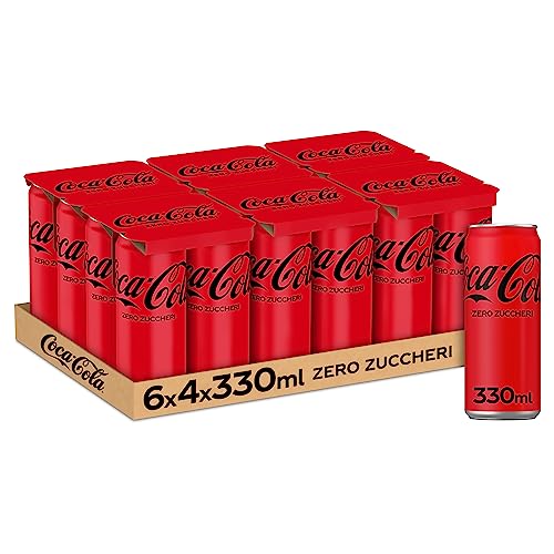 24x Coke Cola Zero Dose Coca ohne zucker 330 ml Italian alkoholfreies Getränk von Coke Cola