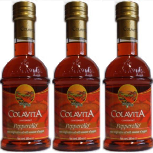 3x Colavita Olivenöl 'Pepperolio' Extra Vergine, 250 ml von Colavita