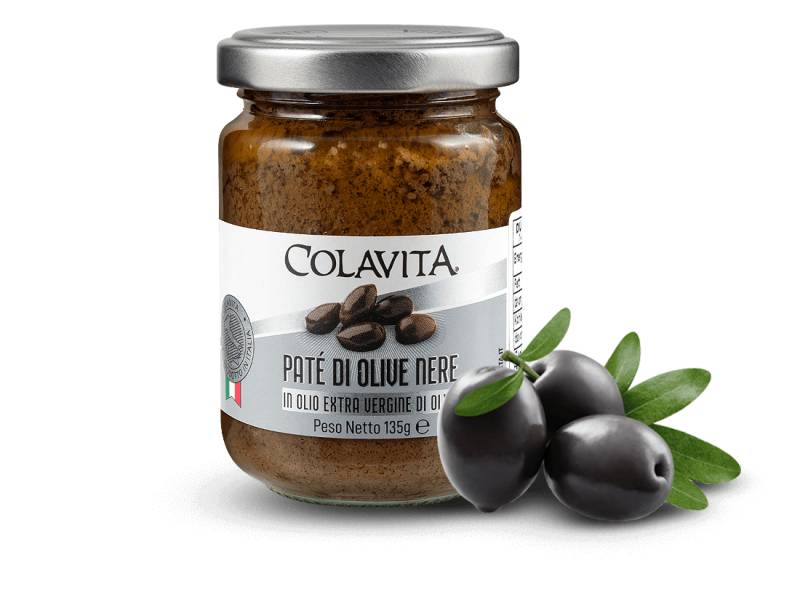 Colavita Schwarze Oliven-Paste mit nativem Olivenöl Extra 135 g von Colavita