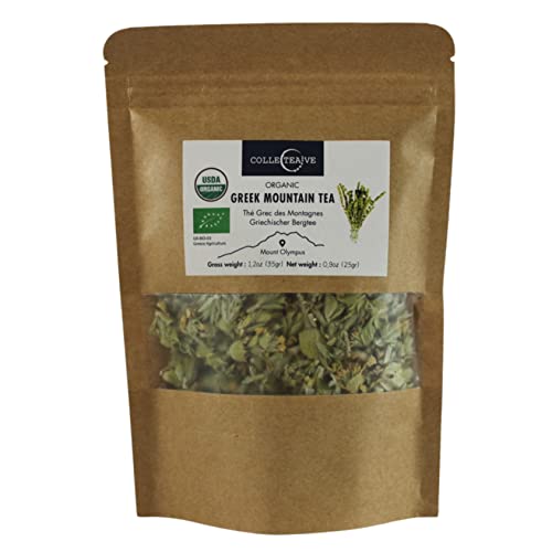 Collecteave Griechischer Bio Griechischer Bergtee (Sideritis Raeseri) - Papier Kraftbeutel, 2er Pack x 25g (Ingesamt: 50g) von UOOTPC