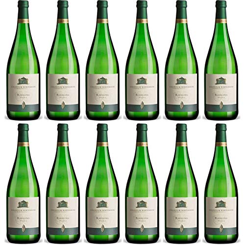 Riesling trocken Collegium Wirtemberg 12% 1,00l (Paket 12x1l) von Collegium Wirtemberg