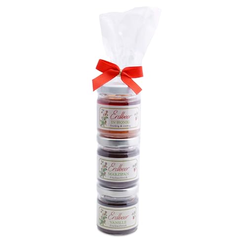Erdbeer-Türmchen 3er Set Fruchtaufstrich von Collier 2 x 40 g 1 x 50 g Erdbeer-Türmchen 3er Set Fruchtaufstrich von Collier 2 x 40 g 1 x 50 g von Collier Spezialitäten Manufaktur