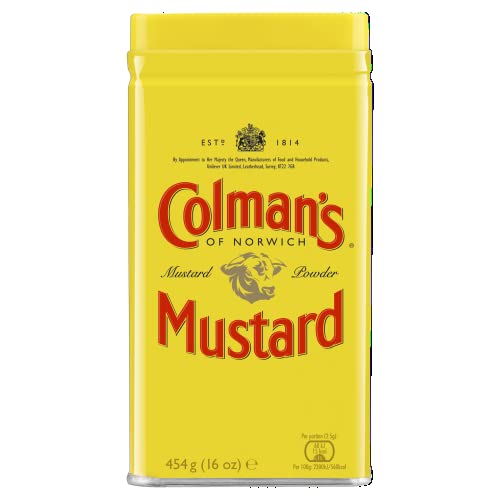 Colman's Original Senfpulver, English Mustard veganes Senfmehl ohne künstliche Zusätze (6 Stück (6 x 454g)) von Colman's