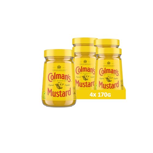 Colman's Original englischer Senf, English Mustard fein gemahlen (4 Stück (4 x 170g)) von Colman's