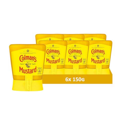 Colman's Original englischer Senf, English Mustard fein gemahlen in der Tube (6 Stück (6 x 150g)) von Colman's