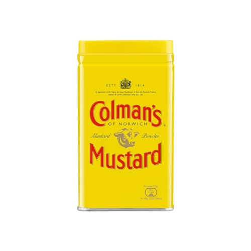 Colman's Original Senfpulver, English Mustard veganes Senfmehl ohne künstliche Zusätze (1 Stück (1 x 57g)) von Colman's