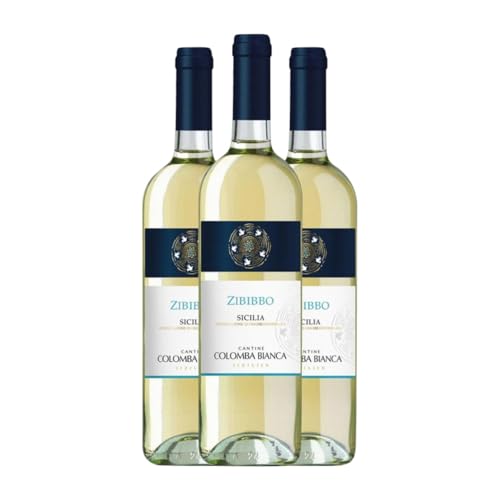 Colomba Bianca Zibibbo Sicilia 75 cl Weißwein (Karton mit 3 Flaschen von 75 cl) von Colomba Bianca