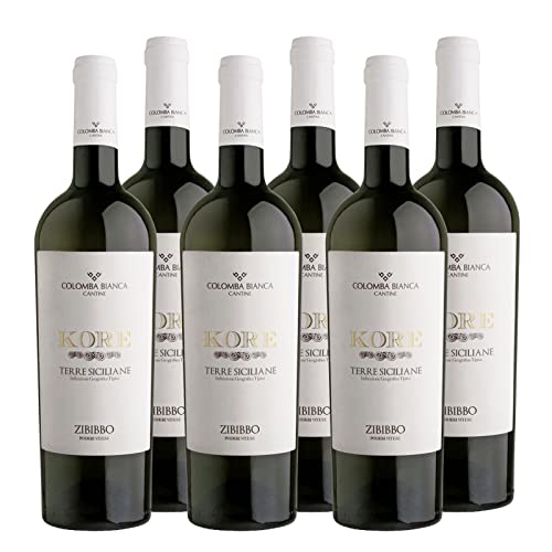 Zibibbo Sicilia DOC "Kore" Bio Weißwein Sizilien trocken (6 x 0.75l) von Colomba Bianca