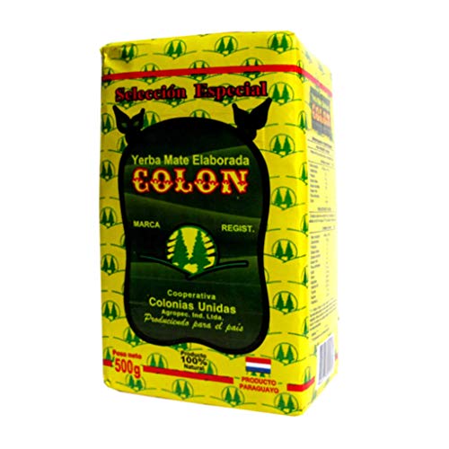 Mate Tee Colon Especial | Sorgfältig ausgewählte Mateteeblätter von höchster Qualität | Traditionelle Herstellung, klassischer Geschmack | Original Matetee aus Paraguay, 500 g von Colon