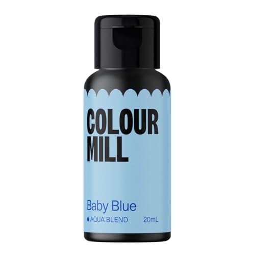Colour Mill Aqua Blend Baby Blue 20 ml Lebensmittelfarbe auf Wasserbasis Sehr intensiv, hoch konzentriert von Colour Mill