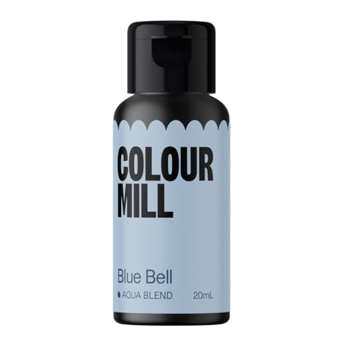 Colour Mill Aqua Blend Lebensmittelfarbe auf Wasserbasis Blauglocke - Lebensmittel Farbe Sehr Intensiv, Hoch Konzentriert, Vegan - 20 ml von Colour Mill