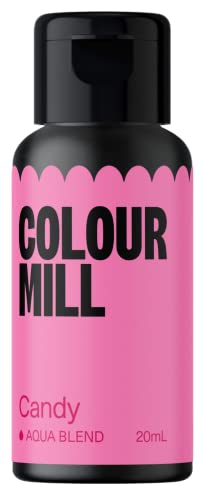 Colour Mill Aqua Blend Lebensmittelfarbe auf Wasserbasis Candy - Lebensmittel Farbe Sehr Intensiv, Hoch Konzentriert, Vegan - 20 ml von Colour Mill