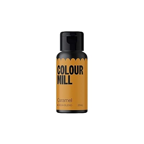 Colour Mill Aqua Blend Caramel 20 ml Lebensmittelfarbe auf Wasserbasis Sehr intensiv, hoch konzentriert von Colour Mill