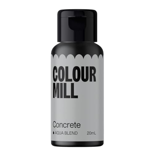 Colour Mill Aqua Blend Concrete 20 ml Lebensmittelfarbe auf Wasserbasis Sehr intensiv, hoch konzentriert von Colour Mill