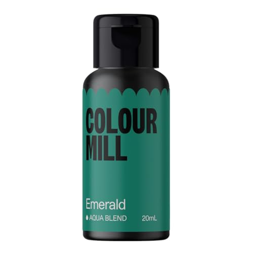 Colour Mill Aqua Blend Emerald 20 ml Lebensmittelfarbe auf Wasserbasis Sehr intensiv, hoch konzentriert von Colour Mill