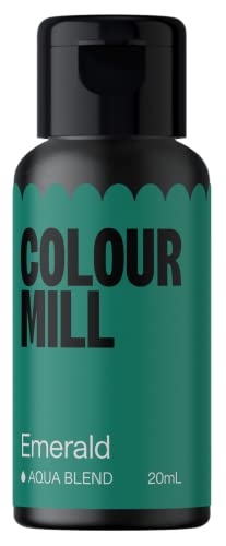 Colour Mill Aqua Blend Emerald 20 ml Lebensmittelfarbe auf Wasserbasis Sehr intensiv, hoch konzentriert von Colour Mill