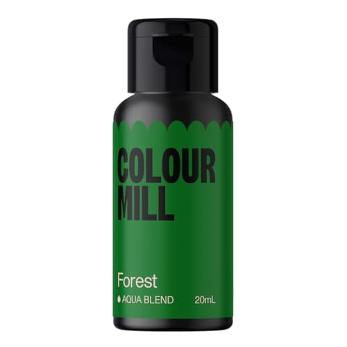 Colour Mill Aqua Blend Lebensmittelfarbe auf Wasserbasis Wald - Lebensmittel Farbe Sehr Intensiv, Hoch Konzentriert, Vegan - 20 ml von Colour Mill