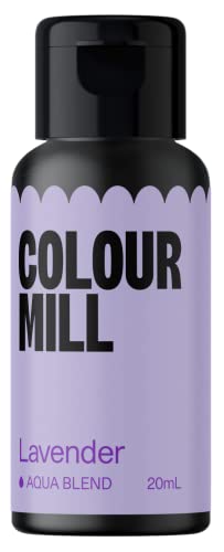 Colour Mill Aqua Blend Lebensmittelfarbe auf Wasserbasis Lavender - Lebensmittel Farbe Sehr Intensiv, Hoch Konzentriert, Vegan - 20 ml von Colour Mill