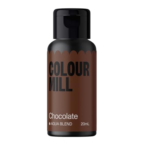 Colour Mill Aqua Blend Chocolate Lebensmittelfarbe auf Wasserbasis - Lebensmittel Farbe Sehr Intensiv, Hoch Konzentriert, Vegan - 20 ml Colour Mill Aqua Blend Chocolate Lebensmittelfarbe auf Wasserbasis - Lebensmittel Farbe Sehr Intensiv, Hoch Konzentriert, Vegan - 20 ml von Colour Mill
