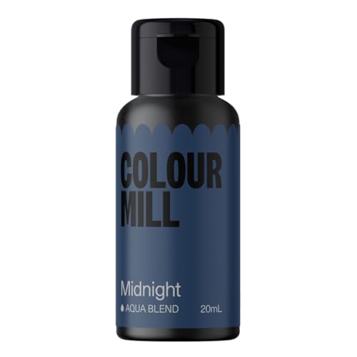 Colour Mill Aqua Blend Midnight 20 ml Lebensmittelfarbe auf Wasserbasis Sehr intensiv, hoch konzentriert von Colour Mill