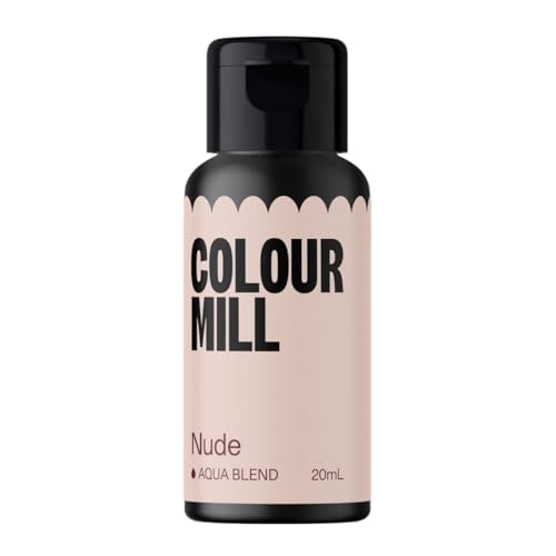 Colour Mill Aqua Blend Lebensmittelfarbe auf Wasserbasis Nude - Lebensmittel Farbe Sehr Intensiv, Hoch Konzentriert, Vegan - 20 ml von Colour Mill