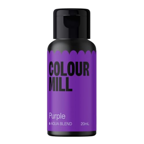 Colour Mill Aqua Blend Purple 20 ml Lebensmittelfarbe auf Wasserbasis Sehr intensiv, hoch konzentriert von Colour Mill