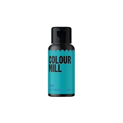 Colour Mill Aqua Blend Teal 20 ml Lebensmittelfarbe auf Wasserbasis Sehr intensiv, hoch konzentriert von Colour Mill