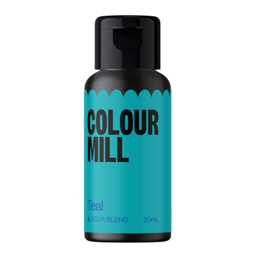 Colour Mill Aqua Blend Teal 20 ml Lebensmittelfarbe auf Wasserbasis Sehr intensiv, hoch konzentriert von Colour Mill