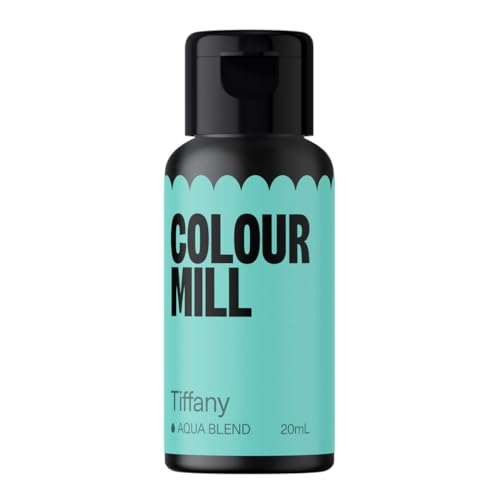 Colour Mill Aqua Blend Lebensmittelfarbe auf Wasserbasis Tiffany - Lebensmittel Farbe Sehr Intensiv, Hoch Konzentriert, Vegan - 20 ml von Colour Mill