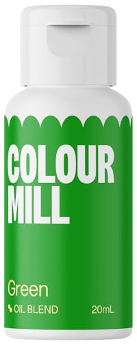 Colour Mill Oil Blend Lebensmittelfarbe auf Ölbasis Grün - Lebensmittelfarben für Schokolade, Fondant, Cupcakes, Kuchen, Backen, Macaron - Food Coloring für Tortendeko - 20ml von Colour Mill