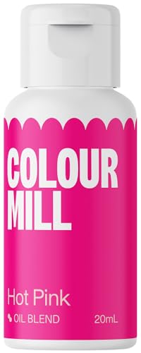 Colour Mill Oil Blend Lebensmittelfarbe auf Ölbasis Hot Pink - Lebensmittelfarben für Schokolade, Fondant, Cupcakes, Kuchen, Backen, Macaron - Food Coloring für Tortendeko - 20ml von Colour Mill