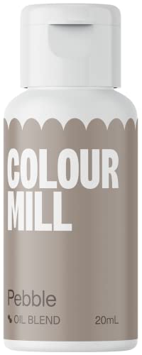 Colour Mill Oil Blend Lebensmittelfarbe auf Ölbasis Pebble - Lebensmittelfarben für Schokolade, Fondant, Cupcakes, Kuchen, Backen, Macaron - Food Coloring für Tortendeko - 20ml von Colour Mill