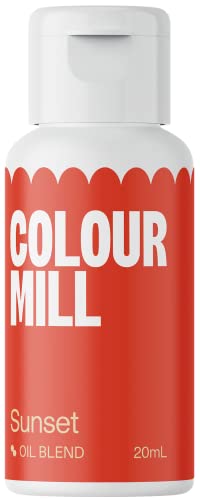 Colour Mill Oil Blend Lebensmittelfarbe auf Ölbasis Sonnenuntergang - Lebensmittelfarben für Schokolade, Fondant, Cupcakes, Kuchen, Backen, Macaron - Food Coloring für Tortendeko - 20ml von Colour Mill