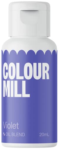 Colour Mill Oil Blend Lebensmittelfarbe auf Ölbasis Violett - Lebensmittelfarben für Schokolade, Fondant, Cupcakes, Kuchen, Backen, Macaron - Food Coloring für Tortendeko - 20ml von Colour Mill