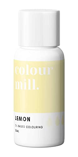 Colour Mill Oil Blend Lebensmittelfarbe auf Ölbasis Zitrone - Lebensmittelfarben für Schokolade, Fondant, Cupcakes, Kuchen, Backen, Macaron - Food Coloring für Tortendeko - 20ml von Colour Mill