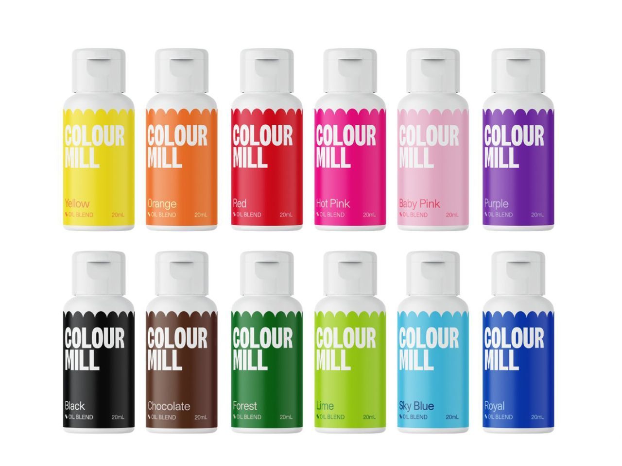 Lebensmittelfarbe öllöslich Kickstarter 12er Set Lebensmittelfarbe öllöslich Kickstarter 12er Set von Colour Mill