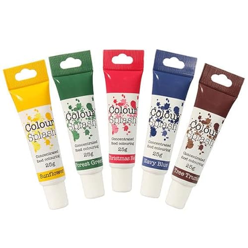 Christmas Food Colouring Gel Set - 5 Pack von Colour Splash