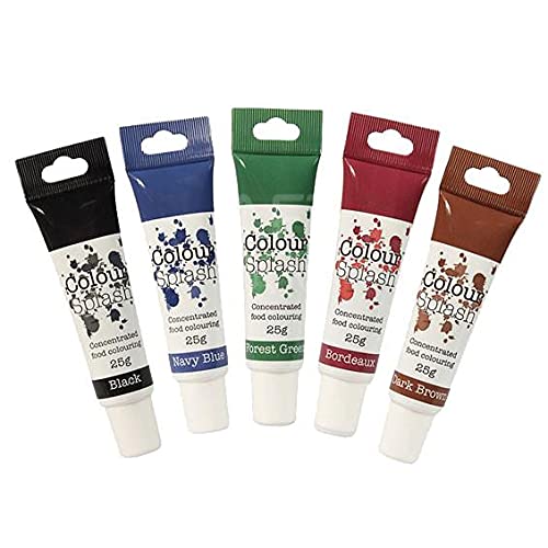 Dark Shades Gel Food Colour Set - 5 Pack von Colour Splash