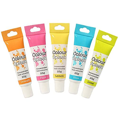 Neon Gel Food Gel Colour Set - 5 Pack von Colour Splash